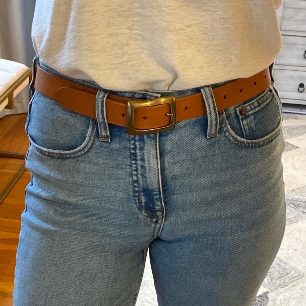 Banana Republic Genuine Tan Leather Belt - Size XS